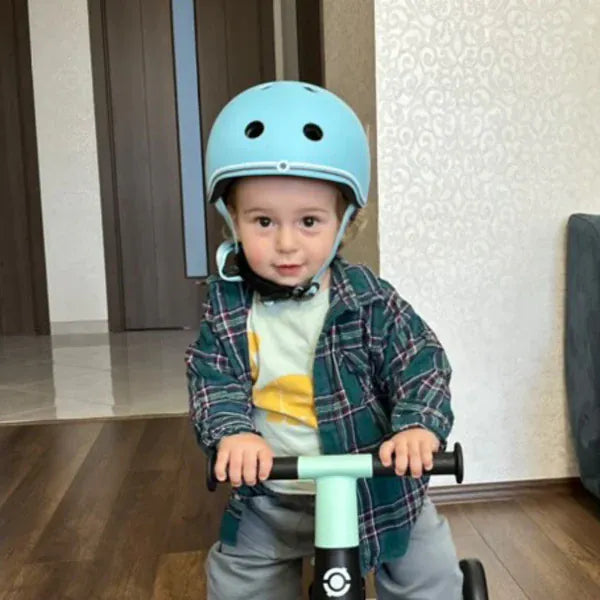 GLOBBER cascos Casco infantil Globber Go Up Lights Pastel Blue- Globber 506-200