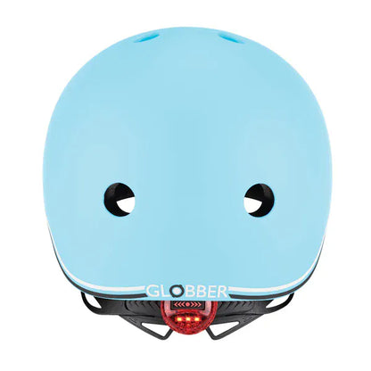 GLOBBER cascos Casco infantil Globber Go Up Lights Pastel Blue- Globber 506-200