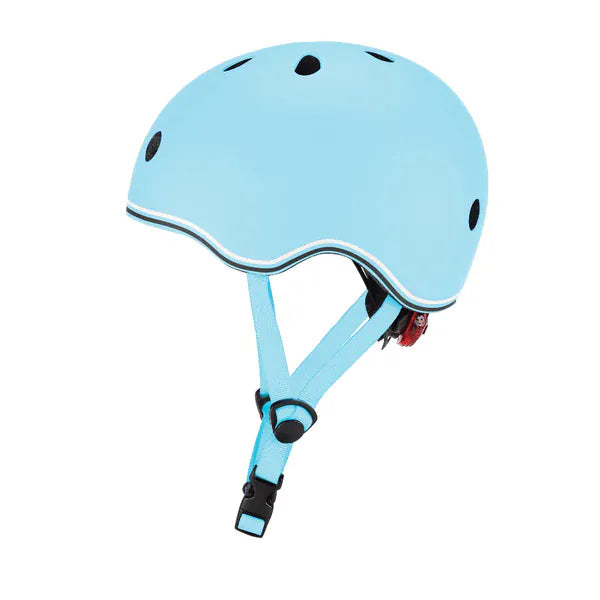 GLOBBER cascos Casco infantil Globber Go Up Lights Pastel Blue- Globber 506-200
