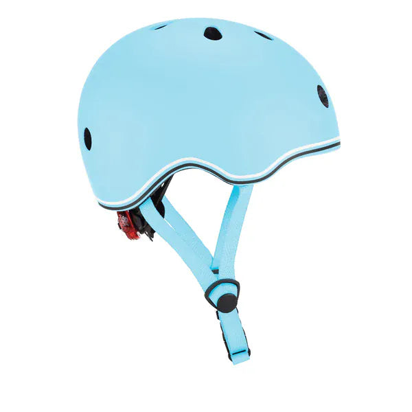 GLOBBER cascos Casco infantil Globber Go Up Lights Pastel Blue- Globber 506-200