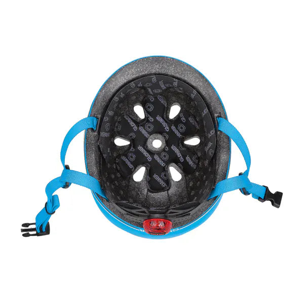 GLOBBER cascos Casco infantil Globber Go Up Lights Sky Blue- Globber 506-101
