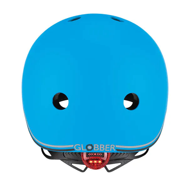 GLOBBER cascos Casco infantil Globber Go Up Lights Sky Blue- Globber 506-101