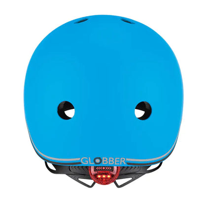 GLOBBER cascos Casco infantil Globber Go Up Lights Sky Blue- Globber 506-101