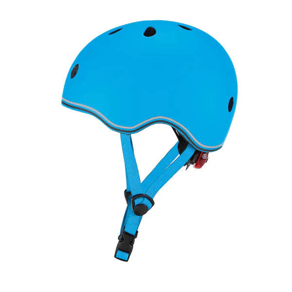 GLOBBER cascos Casco infantil Globber Go Up Lights Sky Blue- Globber 506-101