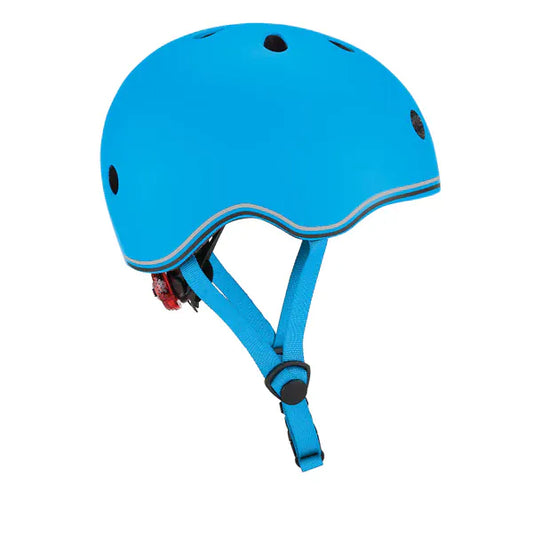 GLOBBER cascos Casco infantil Globber Go Up Lights Sky Blue- Globber 506-101