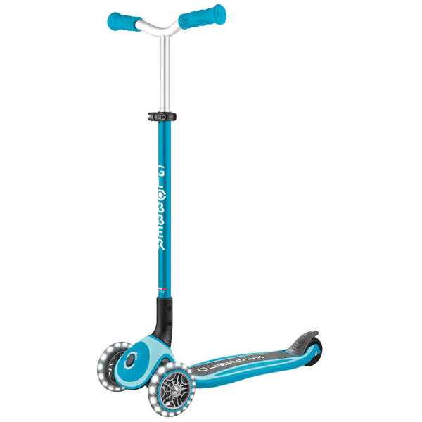 Globber Scooter Infantil Maxi Lights con Luces LED Navy Blue 663-100