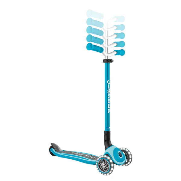 Globber Scooter Infantil Maxi Lights con Luces LED Navy Blue 663-100