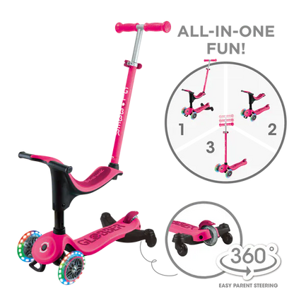 GLOBBER Scooter Scooter 3 en 1 Globber Go Up Deluxe Lights 360 456-610