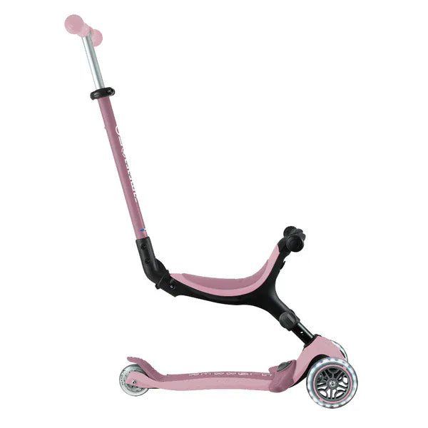 GLOBBER Scooter Scooter 3 en 1 Globber Go Up Lights Ecologic con Luces LED Berry 745-510