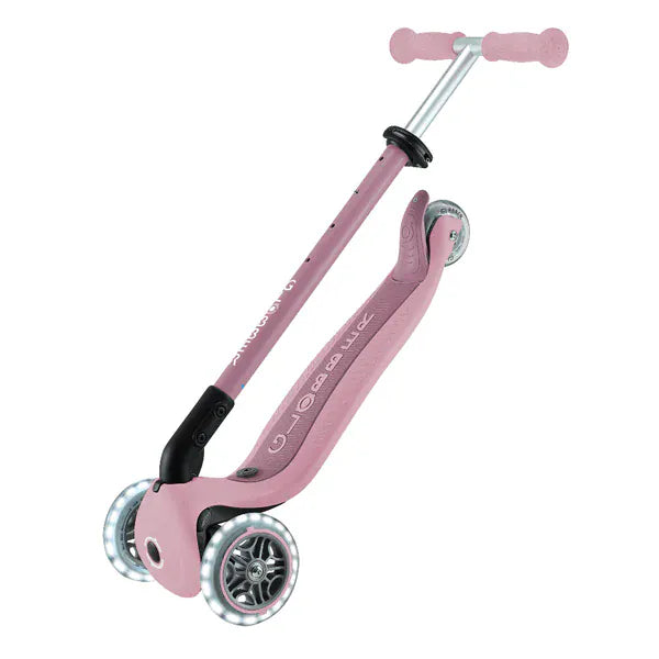 GLOBBER Scooter Scooter 3 en 1 Globber Go Up Lights Ecologic con Luces LED Berry 745-510
