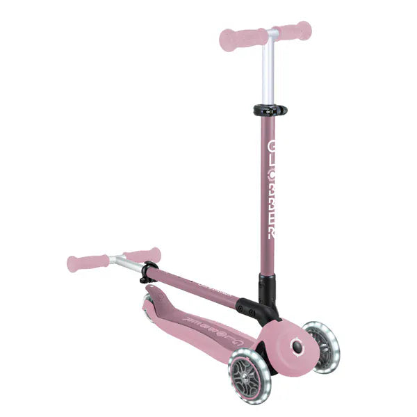 GLOBBER Scooter Scooter 3 en 1 Globber Go Up Lights Ecologic con Luces LED Berry 745-510