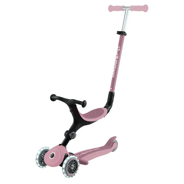 GLOBBER Scooter Scooter 3 en 1 Globber Go Up Lights Ecologic con Luces LED Berry 745-510
