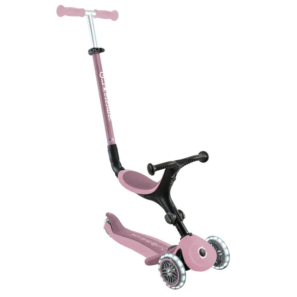 GLOBBER Scooter Scooter 3 en 1 Globber Go Up Lights Ecologic con Luces LED Berry 745-510