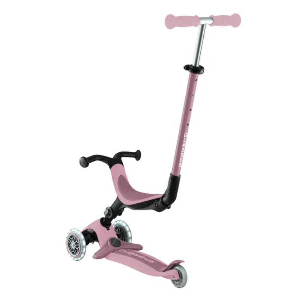 Globber Scooter Scooter 3 en 1 Go Up Lights Ecologic con Luces LED Berry - Globber 745-510