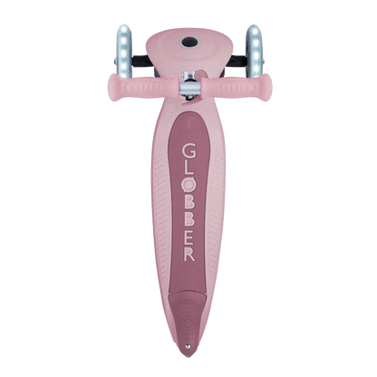 Globber Scooter Scooter Infantil 3 Ruedas Ecológico Plegable con Luces Berry - Globber 692-510-2