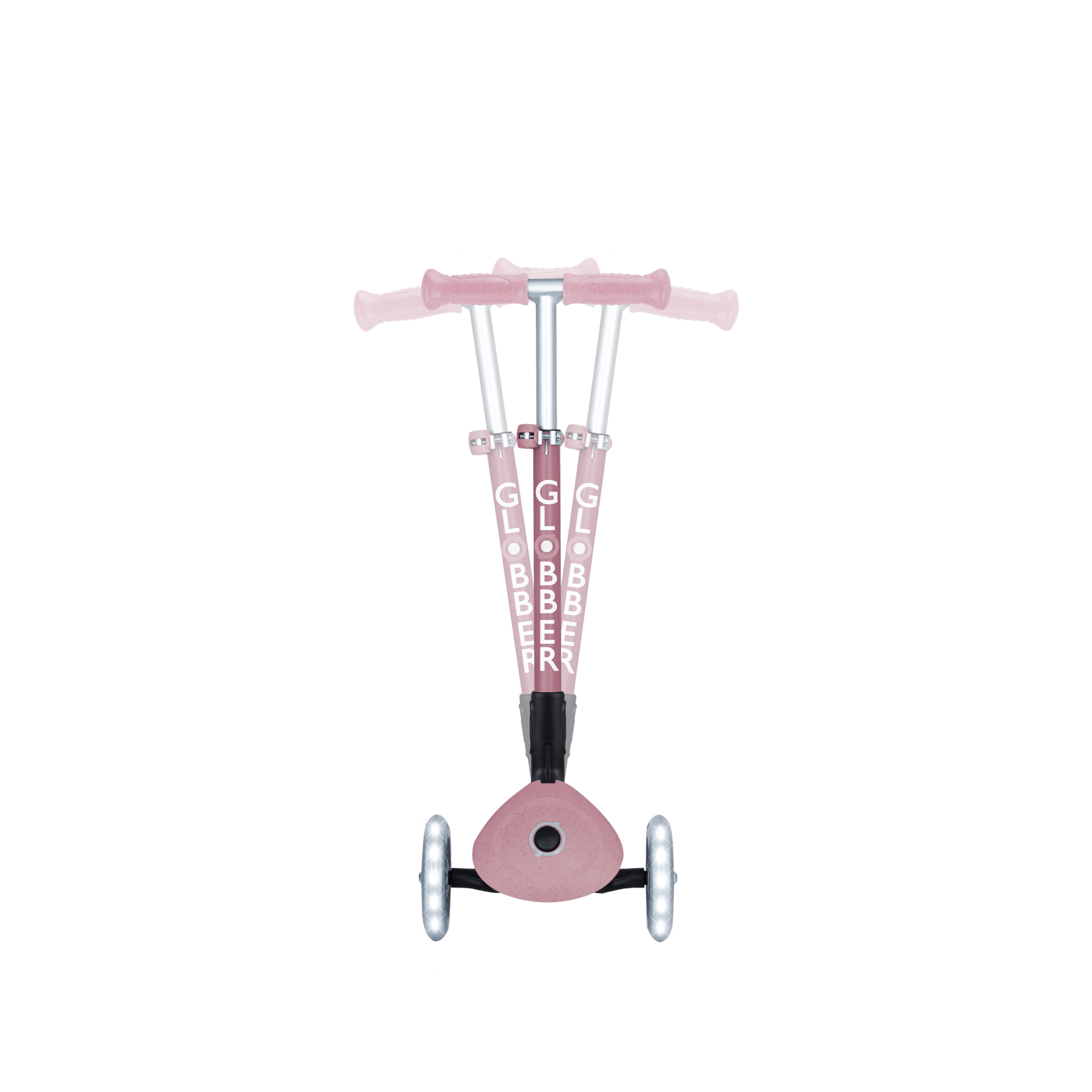 Globber Scooter Scooter Infantil 3 Ruedas Ecológico Plegable con Luces Berry - Globber 692-510-2