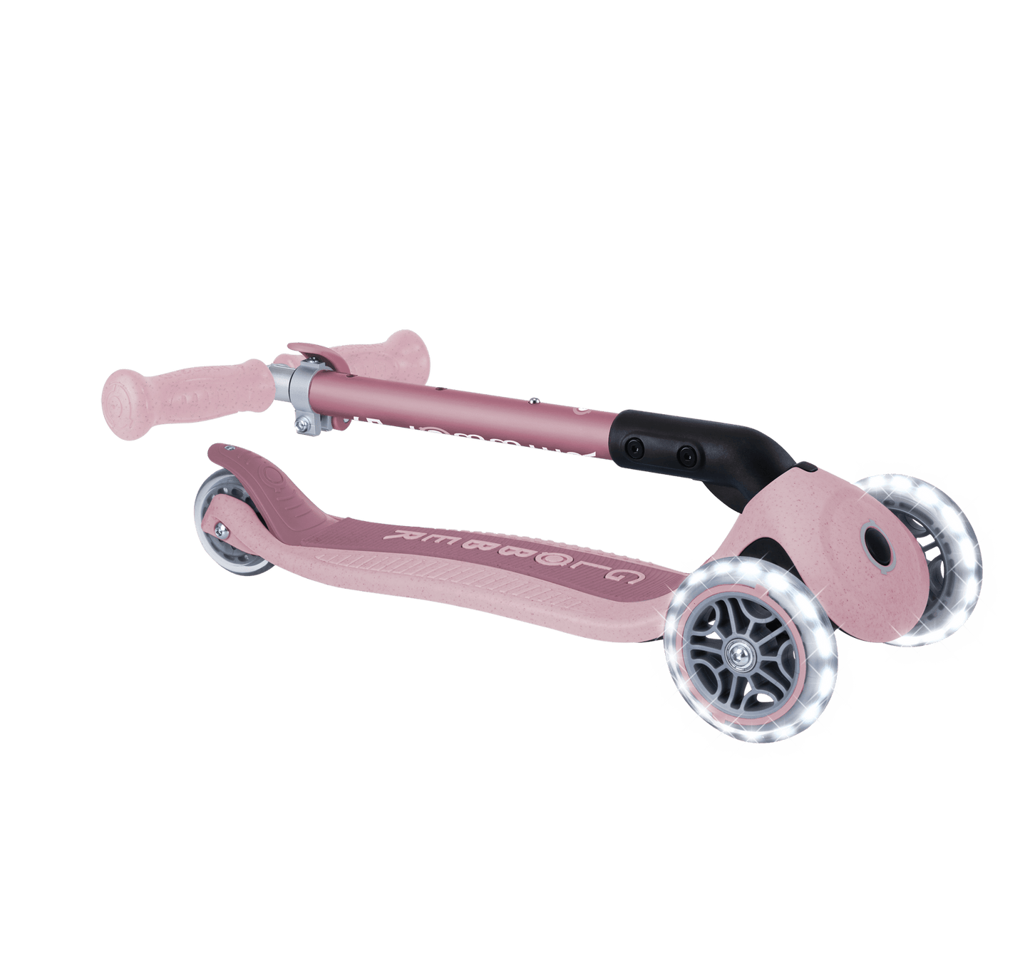Globber Scooter Scooter Infantil 3 Ruedas Ecológico Plegable con Luces Berry - Globber 692-510-2