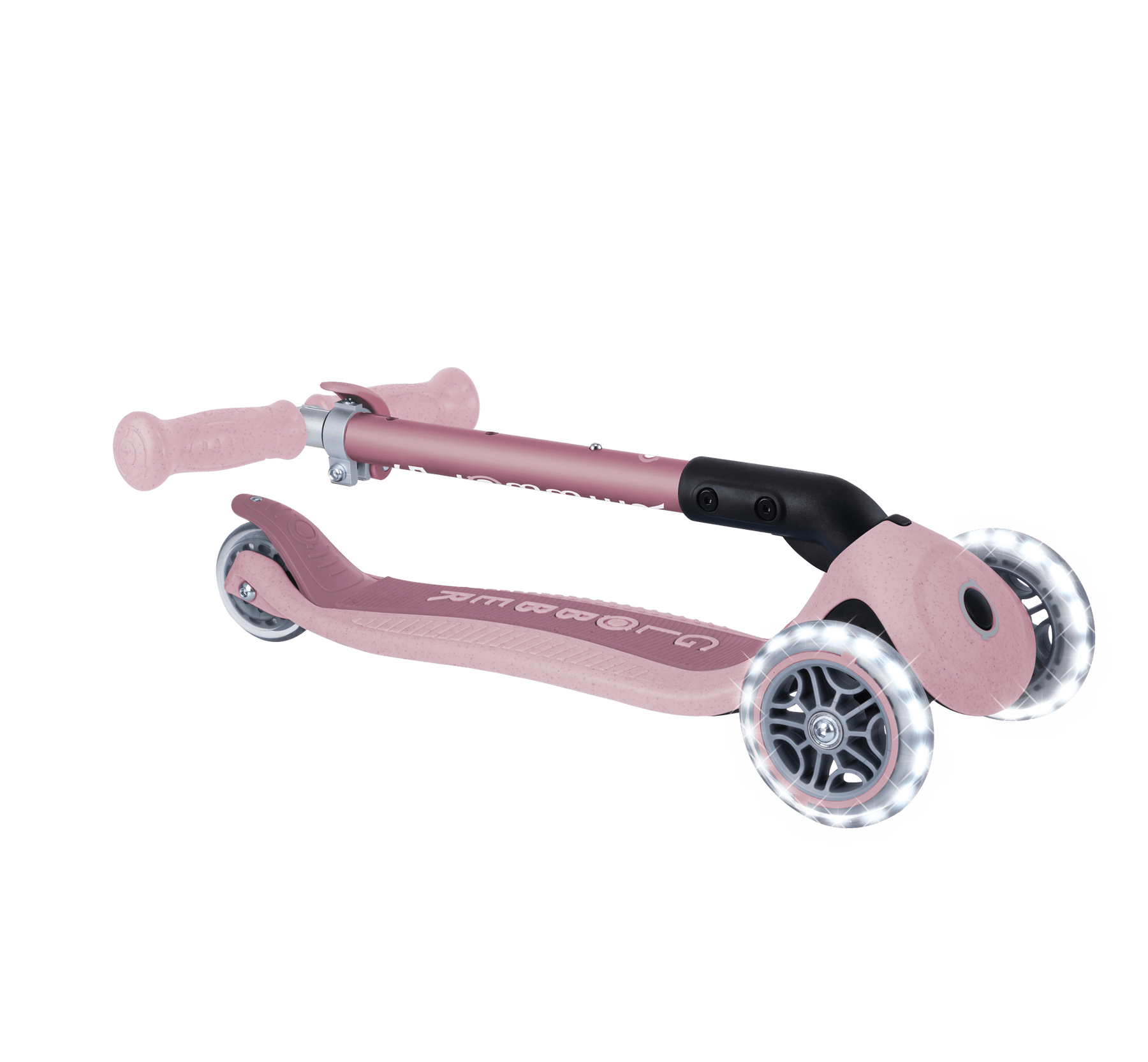 Globber Scooter Scooter Infantil 3 Ruedas Ecológico Plegable con Luces Berry - Globber 692-510-2