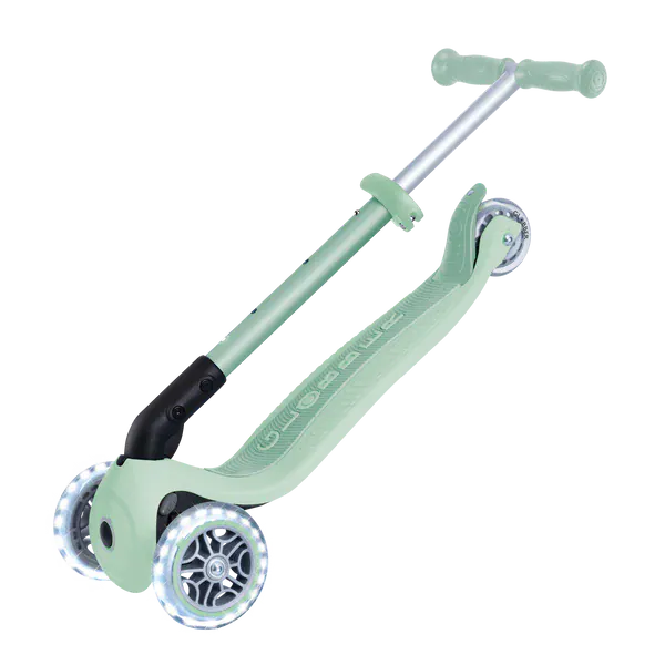 Globber Scooter Scooter Infantil 3 Ruedas Globber Ecológico Plegable con Luces Pistachio 692-505-2