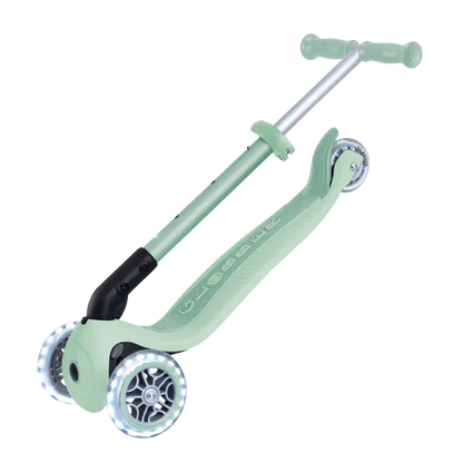 Globber Scooter Scooter Infantil 3 Ruedas Globber Ecológico Plegable con Luces Pistachio 692-505-2