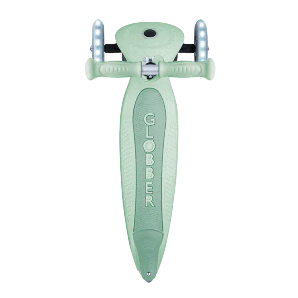 Globber Scooter Scooter Infantil 3 Ruedas Globber Ecológico Plegable con Luces Pistachio 692-505-2