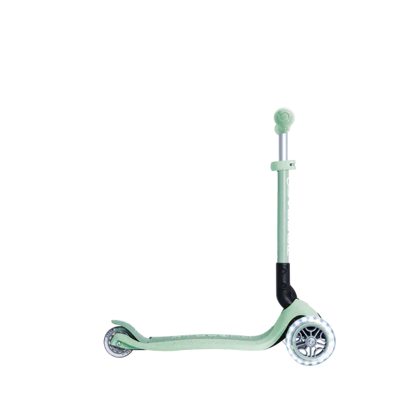 Globber Scooter Scooter Infantil 3 Ruedas Globber Ecológico Plegable con Luces Pistachio 692-505-2