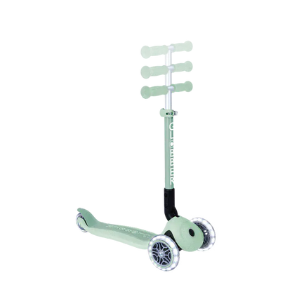Globber Scooter Scooter Infantil 3 Ruedas Globber Ecológico Plegable con Luces Pistachio 692-505-2