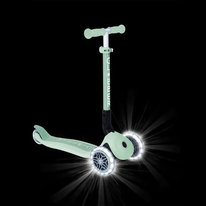 Globber Scooter Scooter Infantil 3 Ruedas Globber Ecológico Plegable con Luces Pistachio 692-505-2