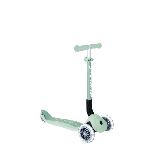 Globber Scooter Scooter Infantil 3 Ruedas Globber Ecológico Plegable con Luces Pistachio 692-505-2