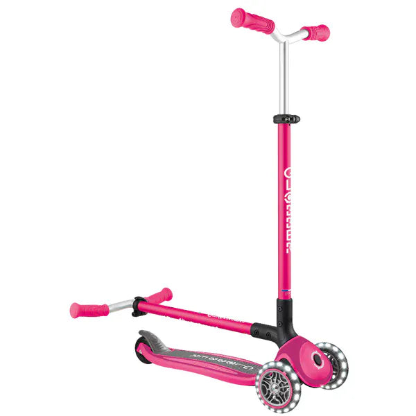 Globber Scooter Scooter Infantil Maxi Lights con Luces LED Pink 663-110