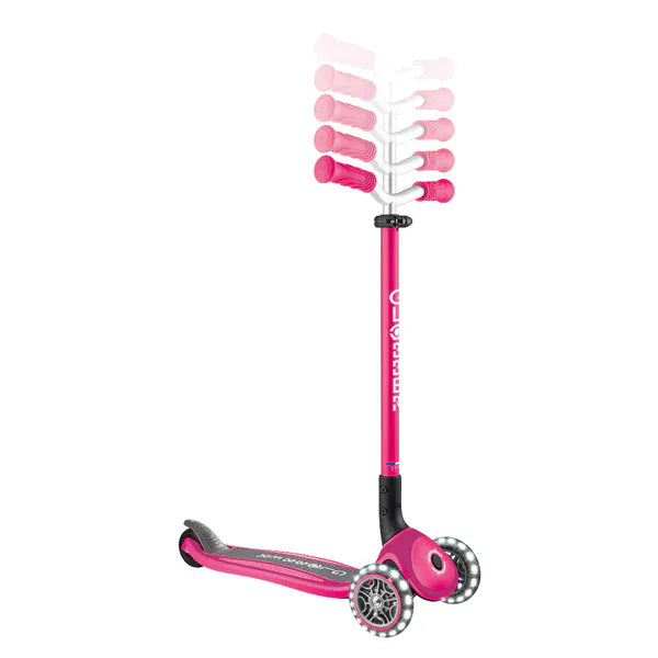 Globber Scooter Scooter Infantil Maxi Lights con Luces LED Pink 663-110