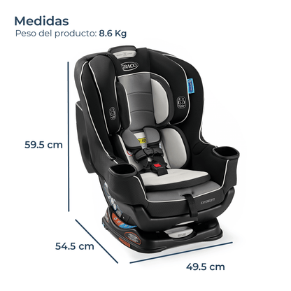 Graco Silla de auto convertible Silla de auto para bebe convertible Extend2fit Gothan  -  2 en 1 Graco GR42201963212