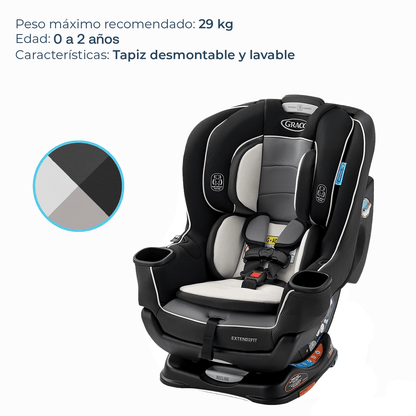 Graco Silla de auto convertible Silla de auto para bebe convertible Extend2fit Gothan  -  2 en 1 Graco GR42201963212