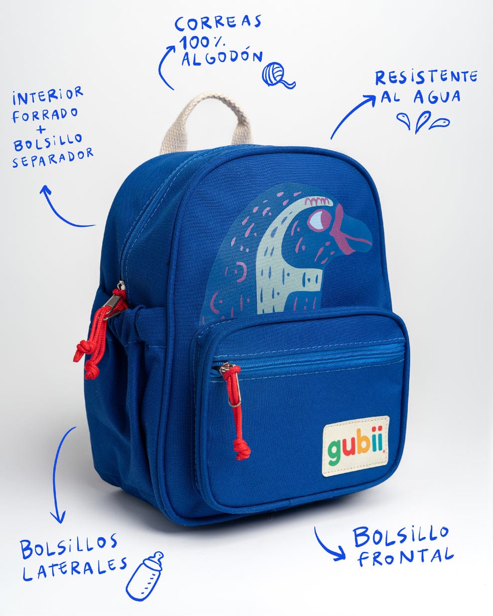 Gubii Mochila Mochila pequeños salvajes Pingüino azulino - Gubii 63550460