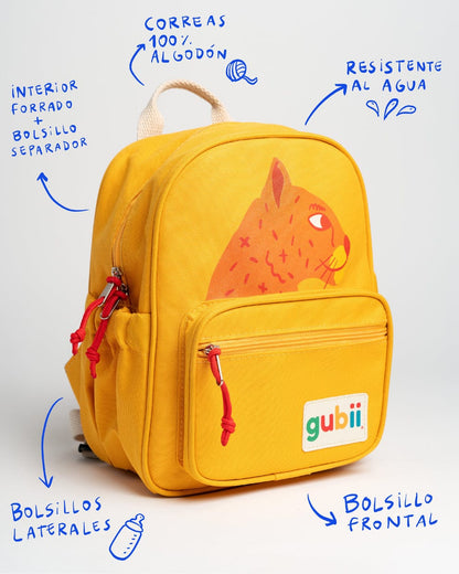 Gubii Mochila Mochila pequeños salvajes Puma amarillo - Gubii 61518844