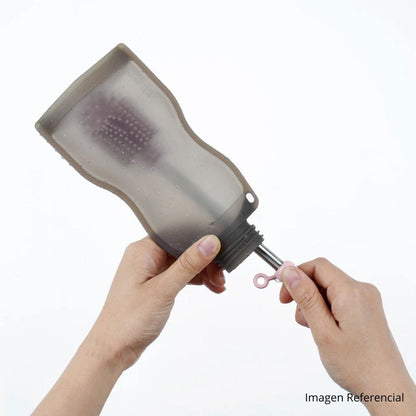 Haakaa Mamadera Cepillo de silicona para mamaderas Palo Rosa - Haakaa NHK071-BH