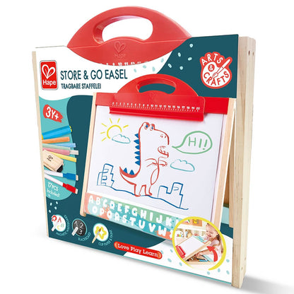 Hape Arte / Manualidades Pizarra blanca y negra plegable de doble cara - Hape E1062