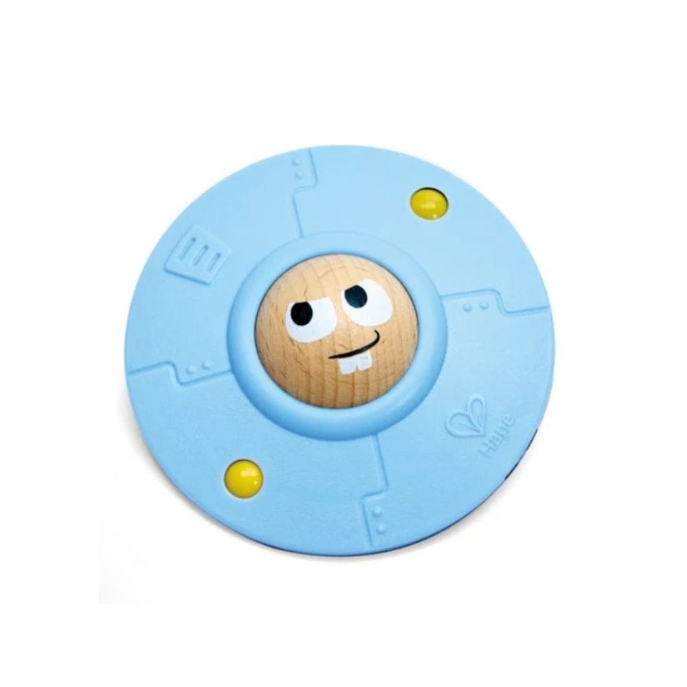 Hape Destreza y Habilidades Juguete antiestrés en forma de Ovni giratorio - Hape E6612