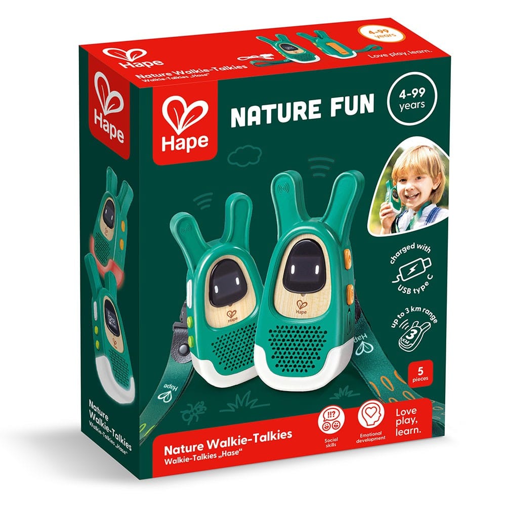 Hape Juegos de Exterior Walkie-talkies de la naturaleza - Hape E5598