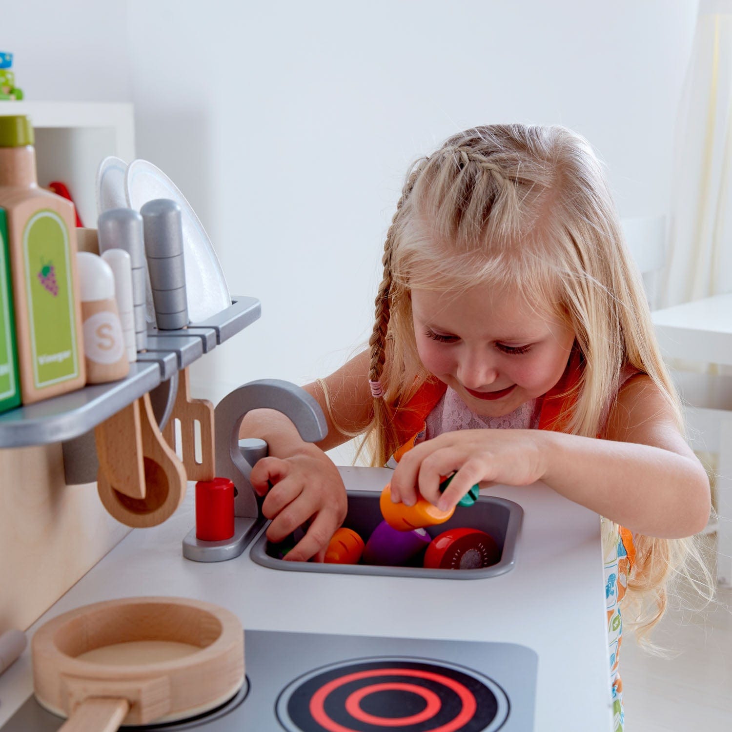 Hape Juegos de roles Cocina de madera gourmet blanca - Hape E3152