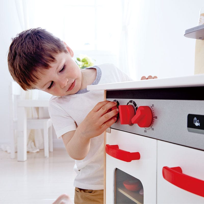 Hape Juegos de roles Cocina de madera gourmet blanca - Hape E3152