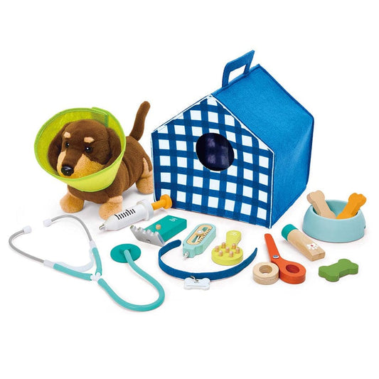 Hape Juegos de roles Set Clínica veterinaria para cachorros - Hape E3229