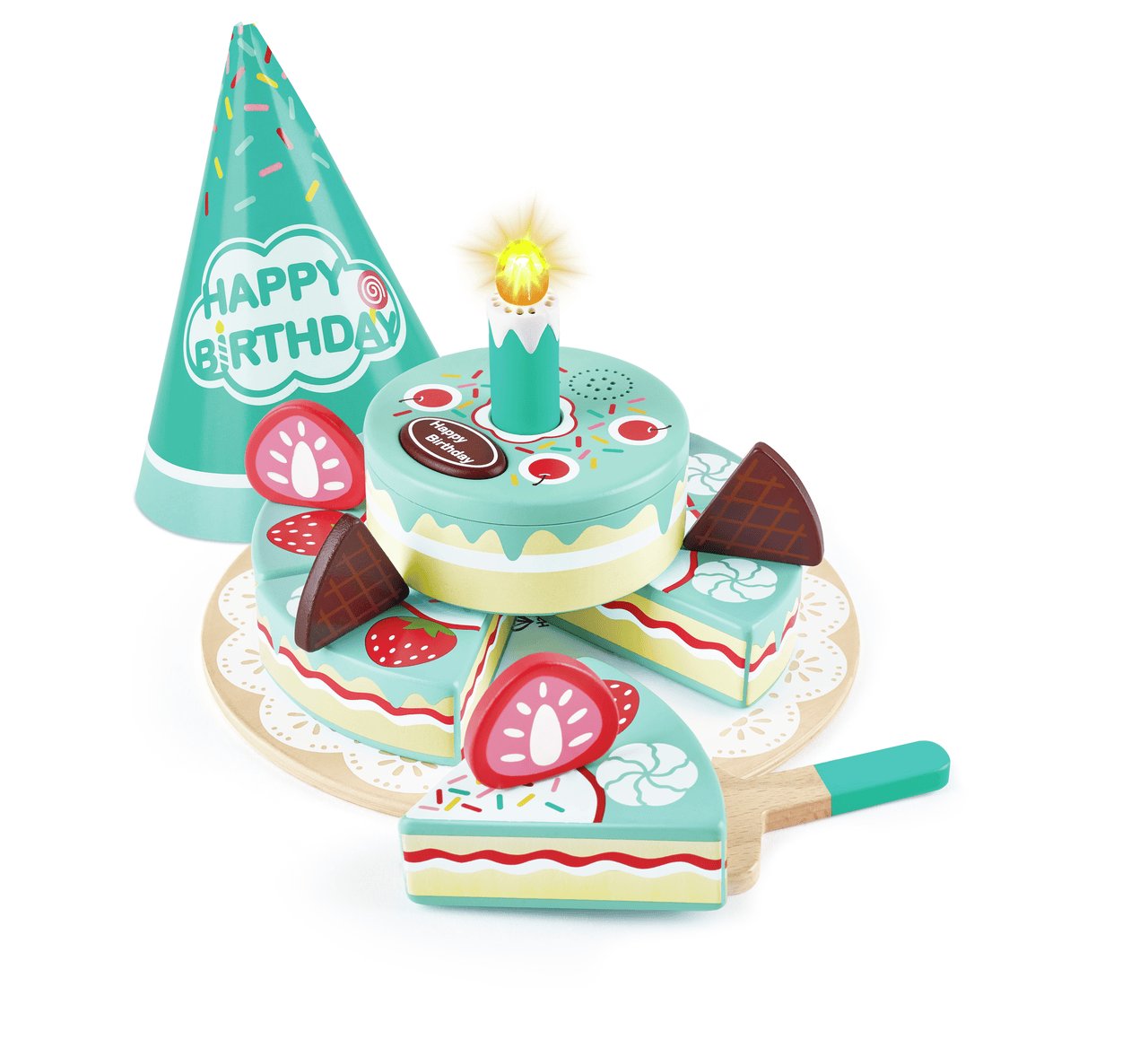 Hape Juegos de roles Torta de cumpleaños interactiva - Hape E3180