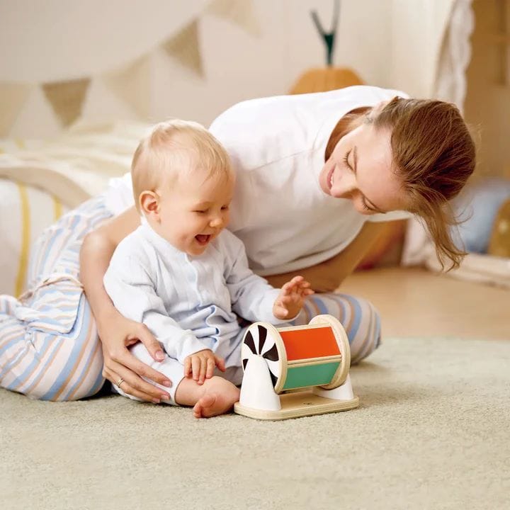 Hape Juguetes sensoriales Tambor giratorio con espejo - Hape E0139