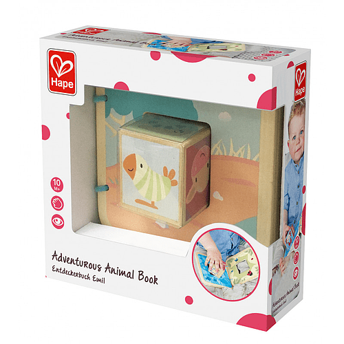 HAPE Libros Libro de Madera Animales Aventureros E8523