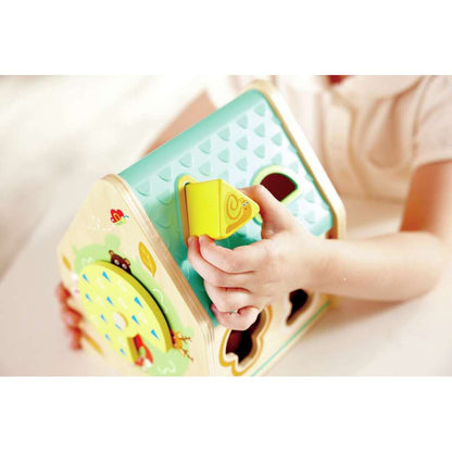 Hape Puzzles y encajes Juego de encaje Clasificador de Formas en la Casa de Criaturas - Hape E0515