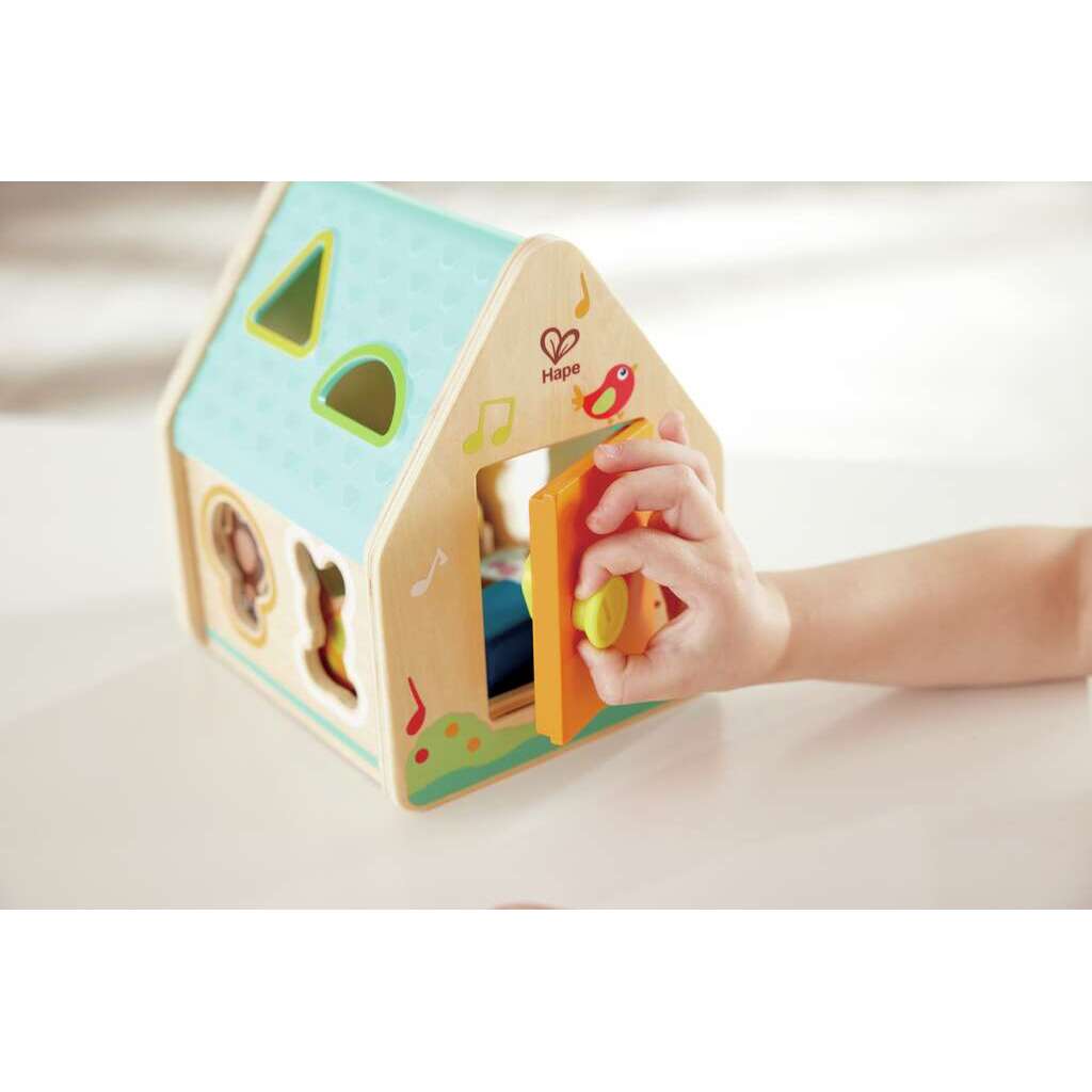 Hape Puzzles y encajes Juego de encaje Clasificador de Formas en la Casa de Criaturas - Hape E0515