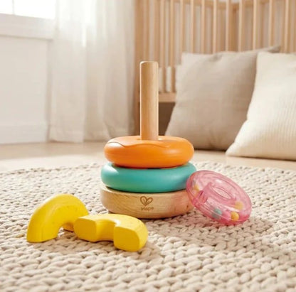 Hape Puzzles y encajes Juguete apilable de donas - Hape E0532