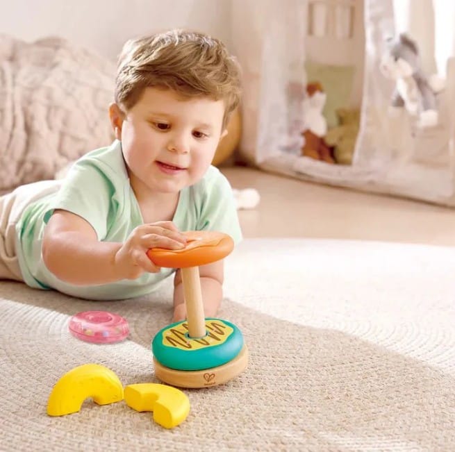 Hape Puzzles y encajes Juguete apilable de donas - Hape E0532