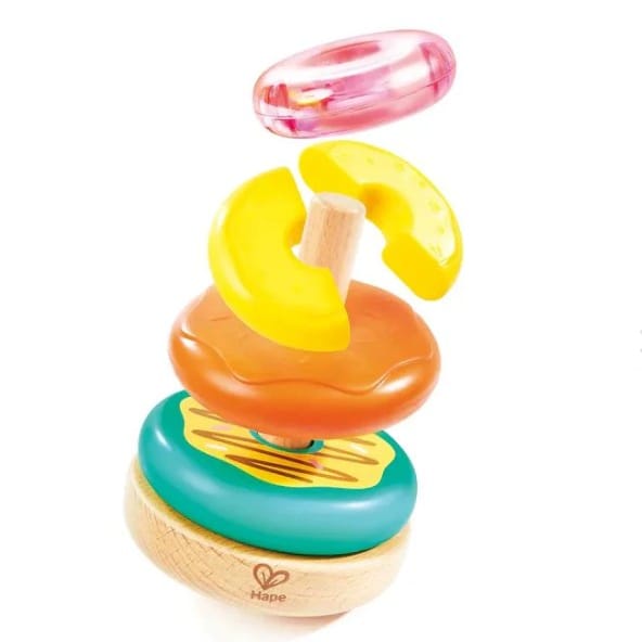 Hape Puzzles y encajes Juguete apilable de donas - Hape E0532